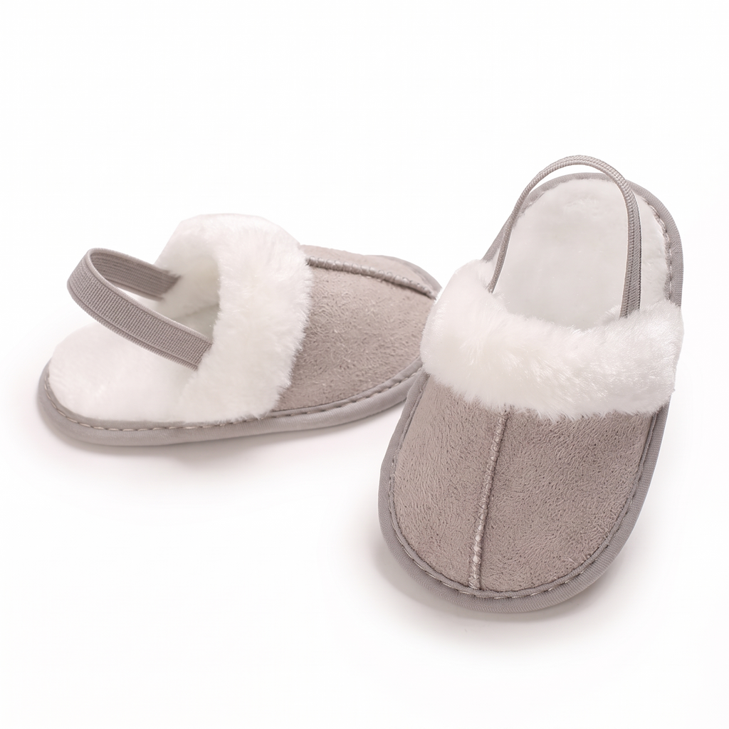 PetitsPas™ – Chaussons Douillets pour Bébé avec Bride Arrière