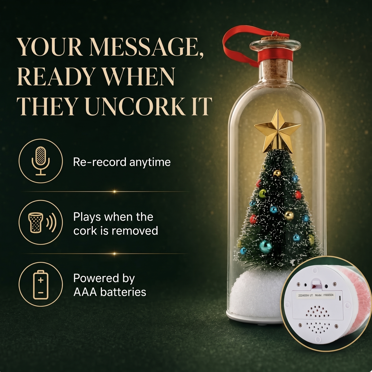 VoixdeNoël™ – Souvenir de Noël avec Message Vocal Personnalisé
