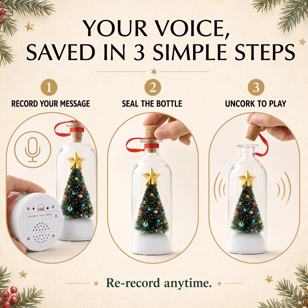 VoixdeNoël™ – Souvenir de Noël avec Message Vocal Personnalisé