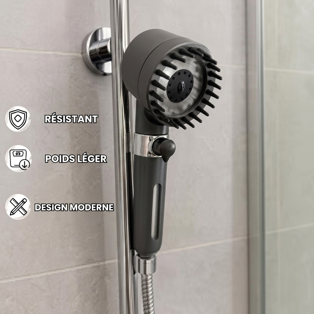 DouchePure™ – Pommeau de Douche Anti-Calcaire