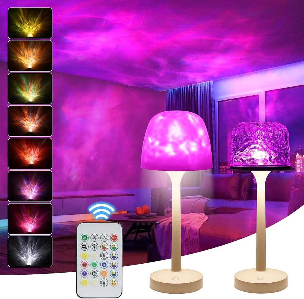 Ondélys™ – Lampe Projecteur 3-en-1 à Effet Vagues Océaniques