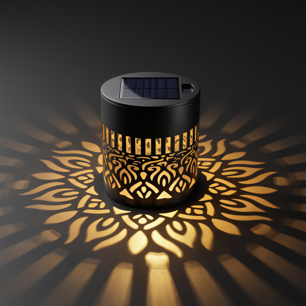 MandalaLueur™ – Lampe Solaire Décorative Effet Mandala