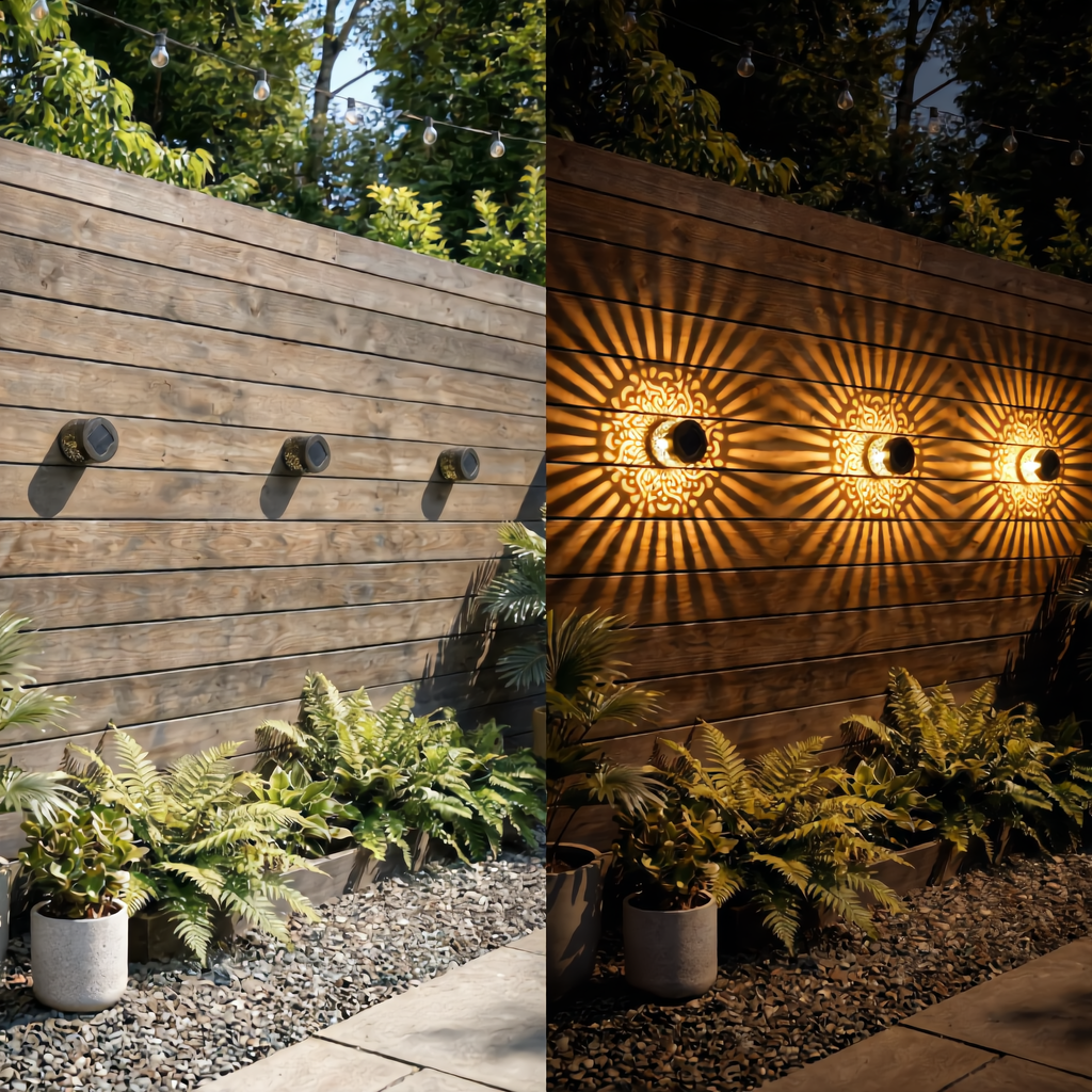 MandalaLueur™ – Lampe Solaire Décorative Effet Mandala