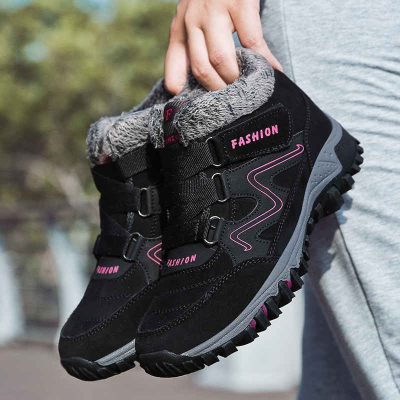 Bottines antidérapantes chaudes et confortables pour femmes