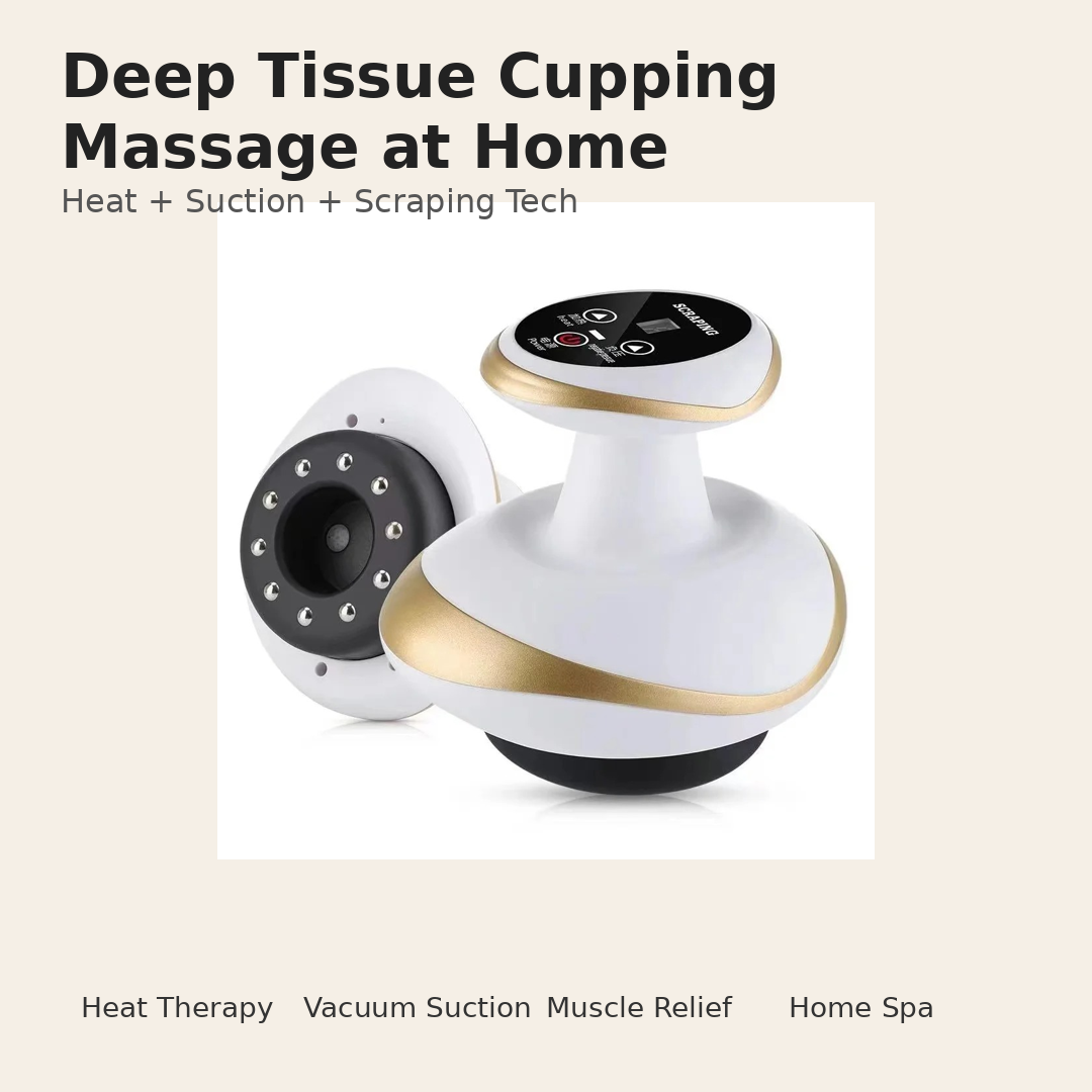 Ventouséa™ – Appareil de Massage Électrique à Ventouses Chauffantes