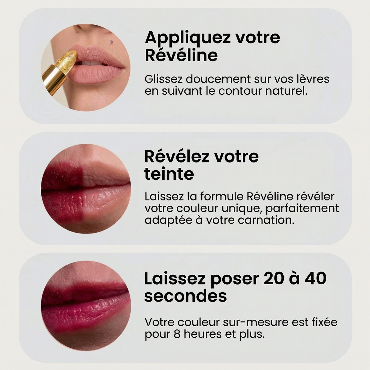 LèvreÉclat™ – Rouge à Lèvres Réactif au pH