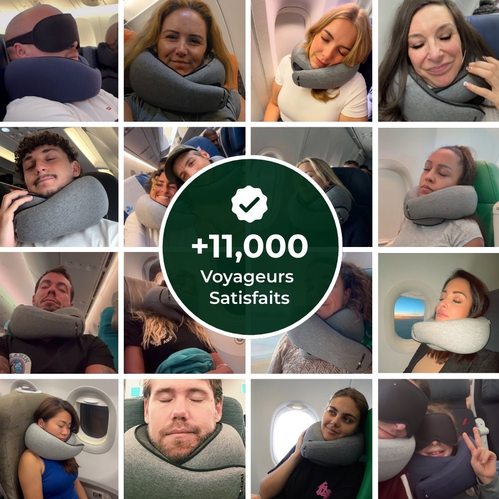 NuqueDouce™ – Coussin Ergonomique de Voyage à Mémoire de Forme