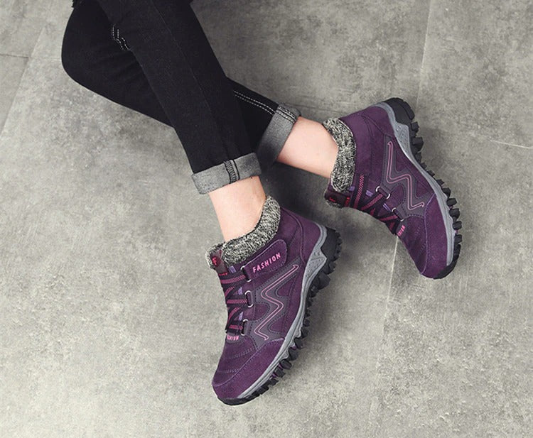 Bottines antidérapantes chaudes et confortables pour femmes