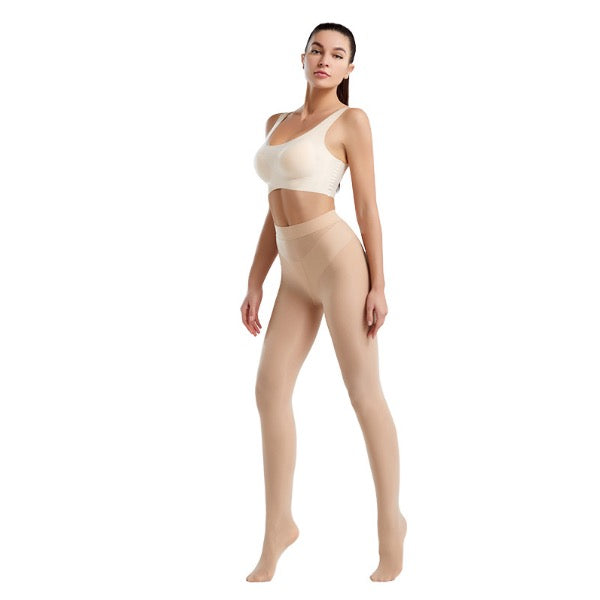 Élancéa™ – Collant Voile Sculptant à Taille Haute