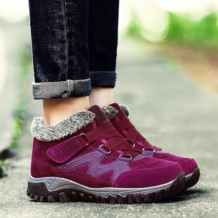 Bottines antidérapantes chaudes et confortables pour femmes