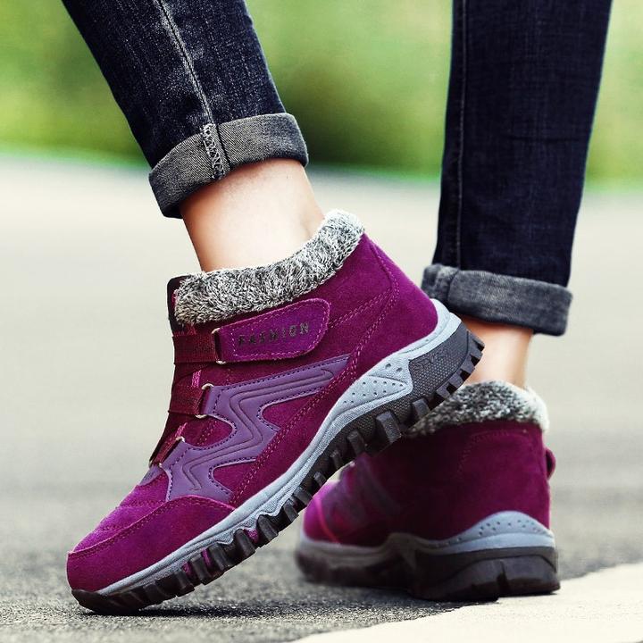 Bottines antidérapantes chaudes et confortables pour femmes