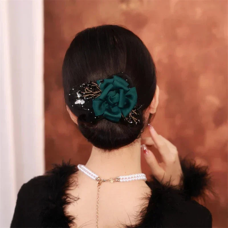 1+1 GRATUIT | SoftFlora™ Nœuds à cheveux floraux élégants