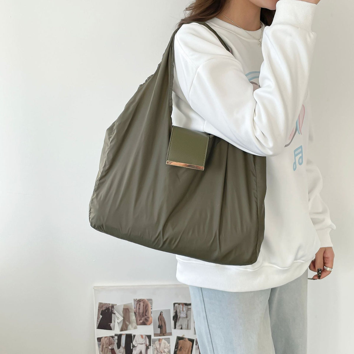 SacÉclair™ – Sac Cabas Pliable avec Porte-Clés