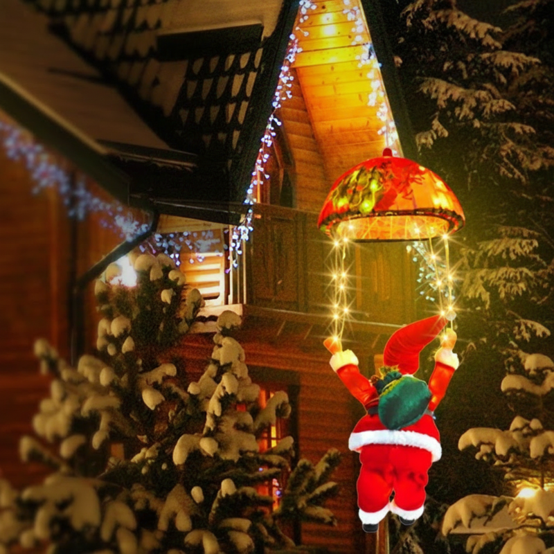 NoëlVolant™ – Père Noël Lumineux en Parachute
