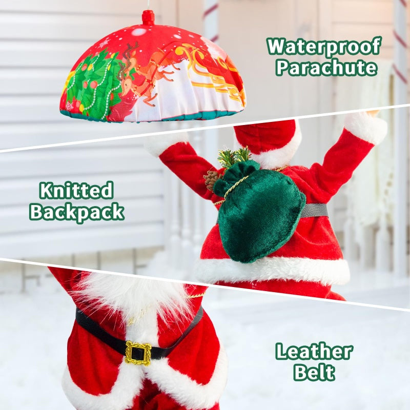 NoëlVolant™ – Père Noël Lumineux en Parachute
