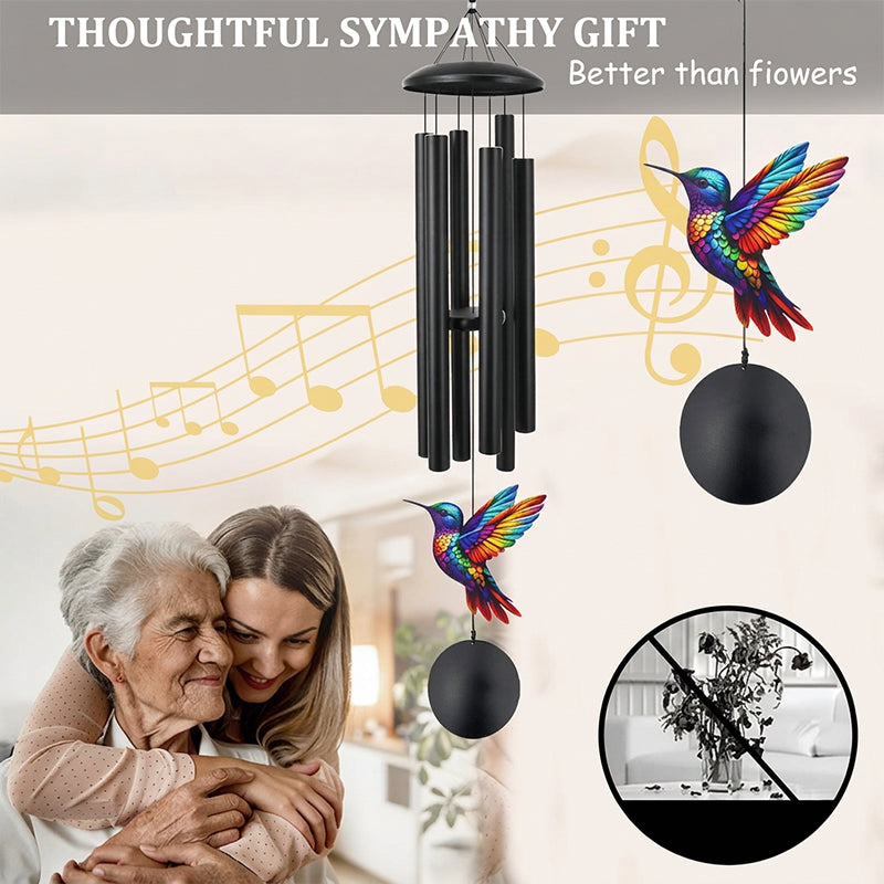 HarmonieVent™ – Carillon Éolien Commémoratif en Métal pour Jardin