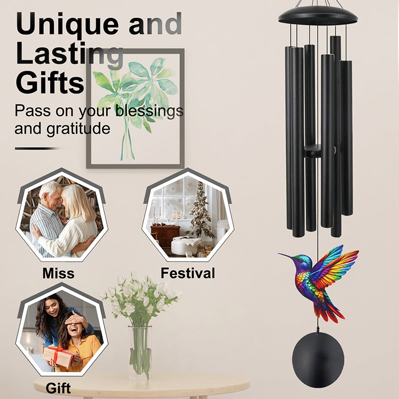 HarmonieVent™ – Carillon Éolien Commémoratif en Métal pour Jardin