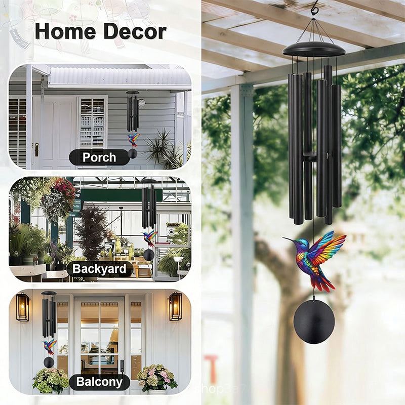 HarmonieVent™ – Carillon Éolien Commémoratif en Métal pour Jardin