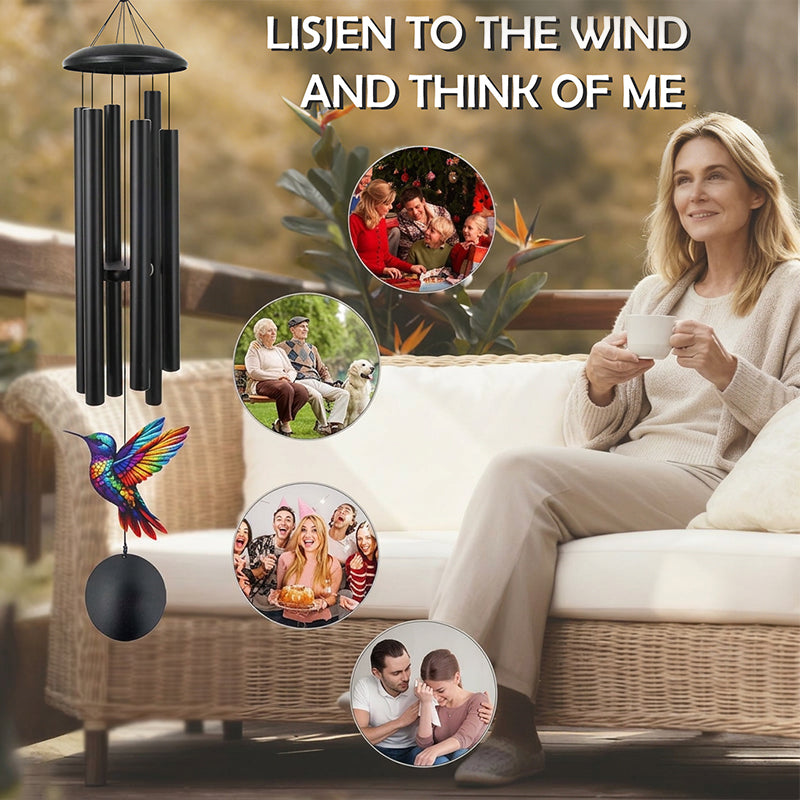 HarmonieVent™ – Carillon Éolien Commémoratif en Métal pour Jardin