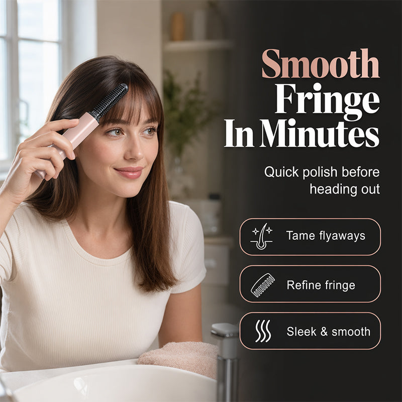 FrangeÉlégance™ – Mini Peigne Coiffant Sans Fil pour Cheveux