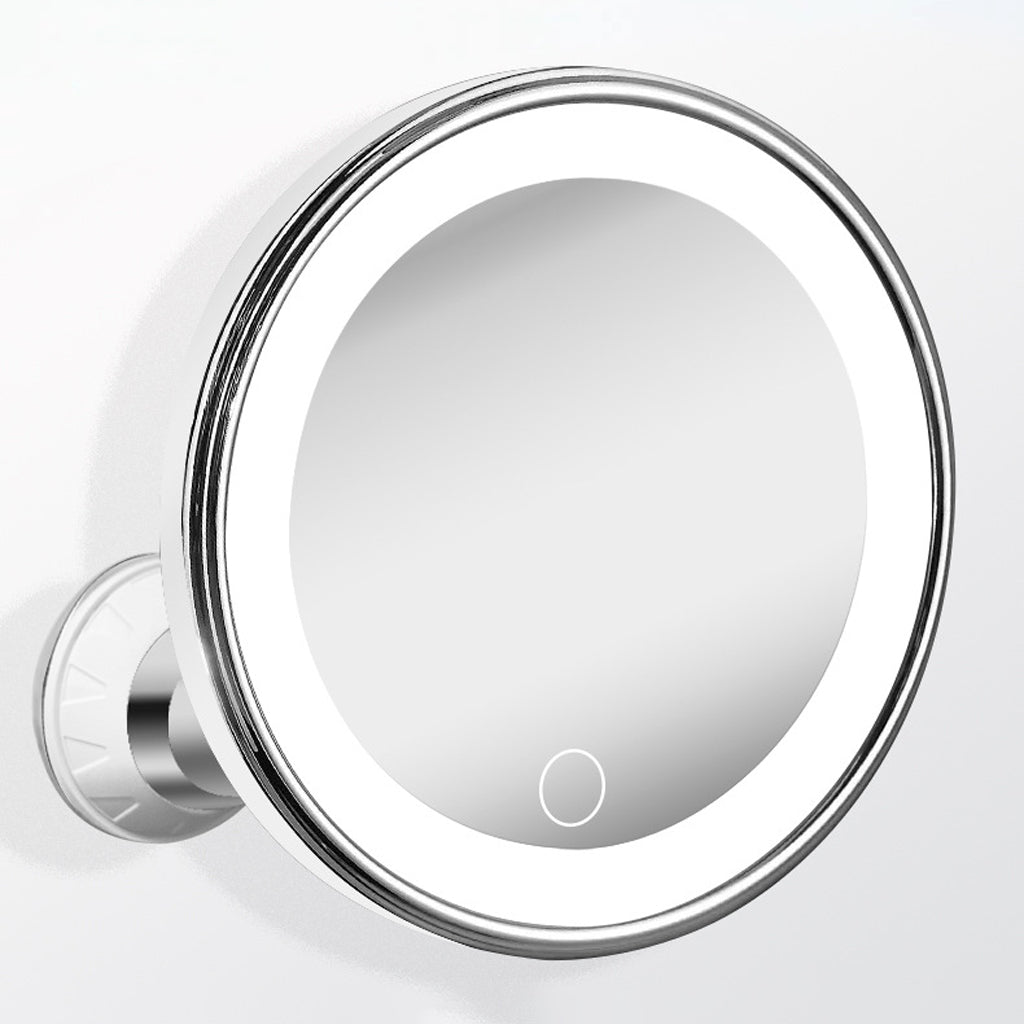 MiroÉclat™ – Miroir Grossissant LED à Ventouse