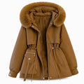 HiverÉlégance™ – Parka d’Hiver Doublée Polaire à Taille Ajustable