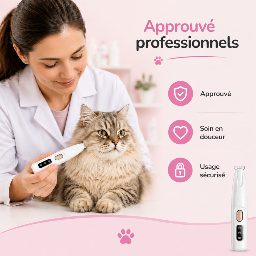 PelagePrécis™ – Tondeuse Silencieuse Anti-Nœuds pour Chat
